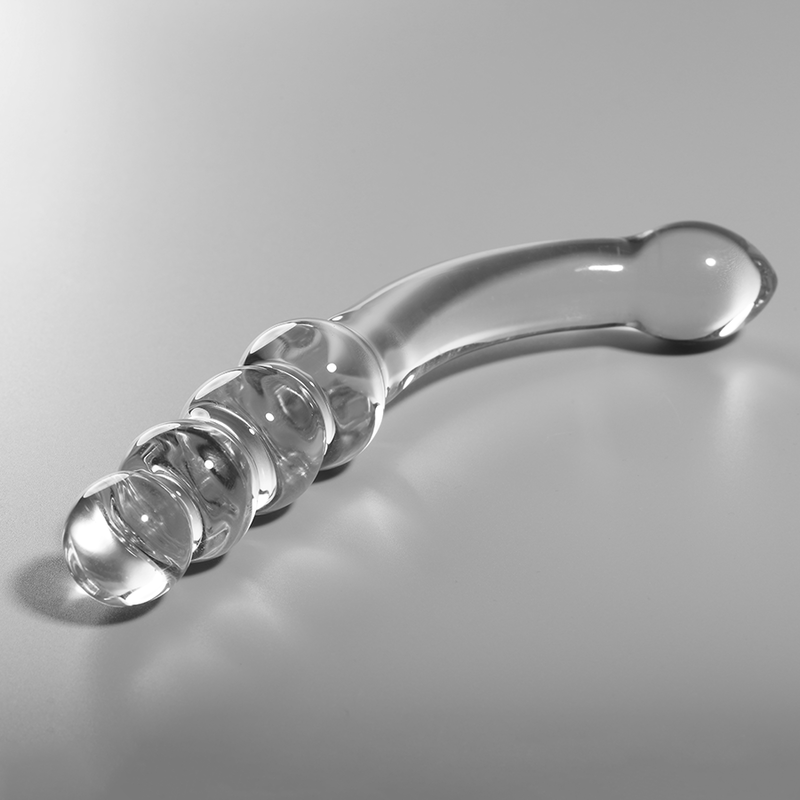Modèle 14 gode en verre borosilicate clair 18.5 cm -o- 3 cm – Nebula Series By Ibiza