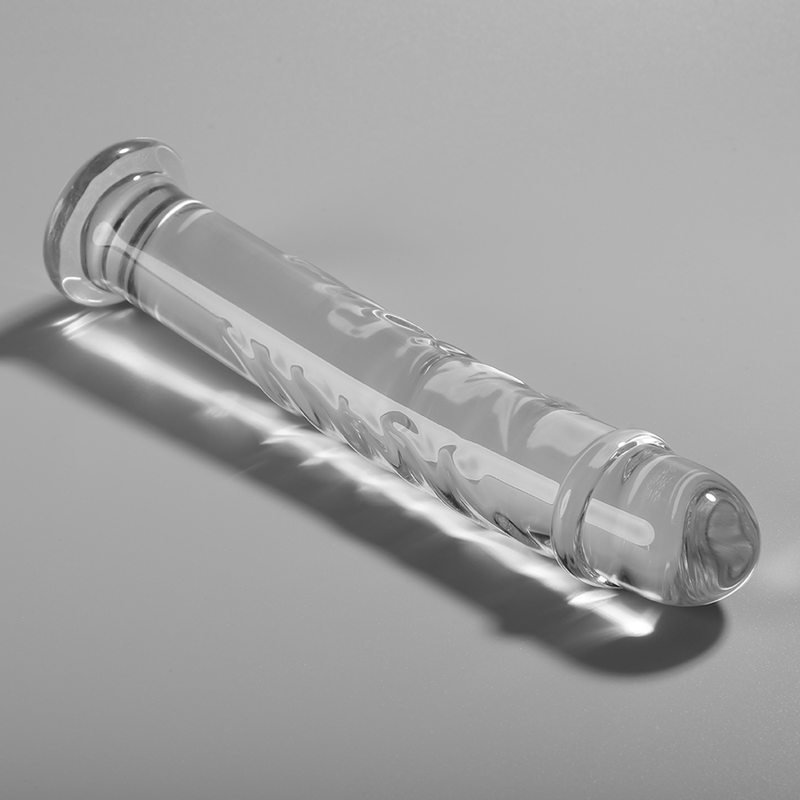 Modèle 16 gode en verre borosilicate clair 18.5 cm -o- 3 cm – Nebula Series By Ibiza
