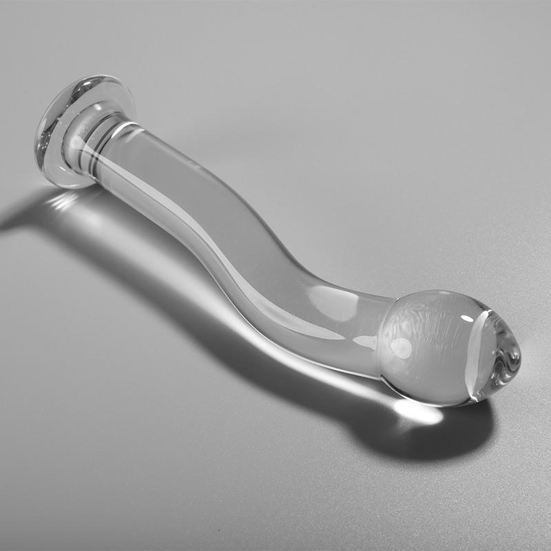 Modèle 18 gode en verre borosilicate clair 18.5 cm -o- 3.5 cm – Nebula Series By Ibiza