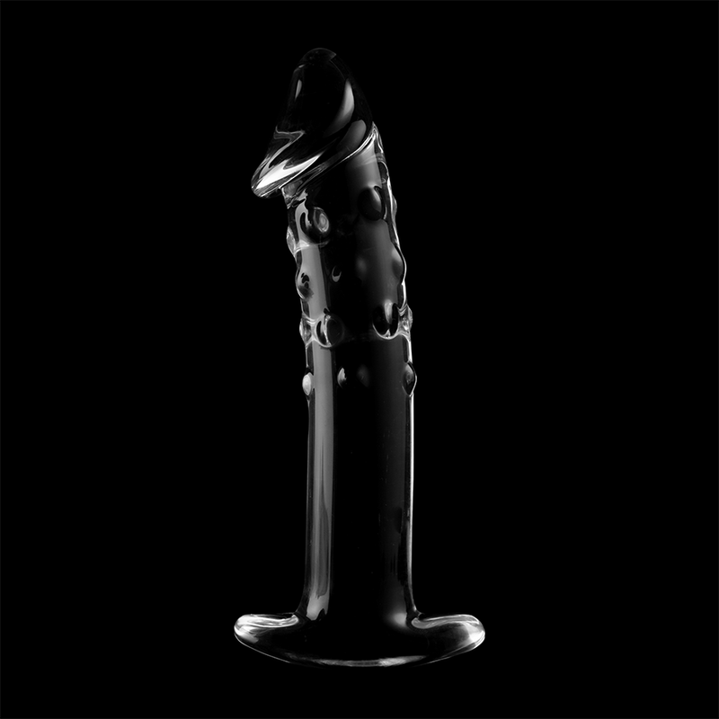 Modèle 19 gode en verre borosilicate clair 18.5 cm -o- 4 cm – Nebula Series By Ibiza