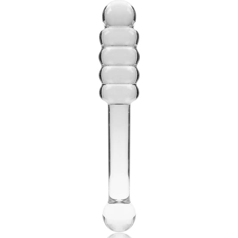 Modèle 20 gode en verre borosilicate clair 20.5 cm -o- 3 cm – Nebula Series By Ibiza
