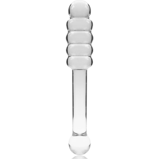 Modèle 20 gode en verre borosilicate clair 20.5 cm -o- 3 cm – Nebula Series By Ibiza