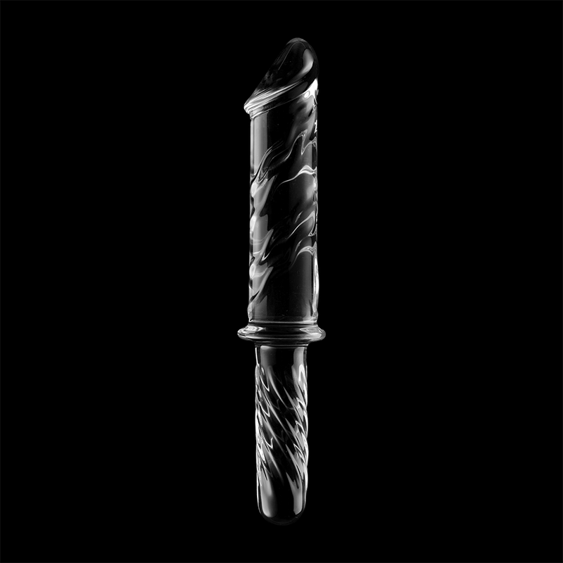 Modèle 24 gode en verre borosilicate clair 28.5 cm -o- 5 cm – Nebula Series By Ibiza