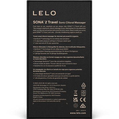 Stimulateur clitoridien masseur sonique pour clitoris sona 2 travel violet – Lelo