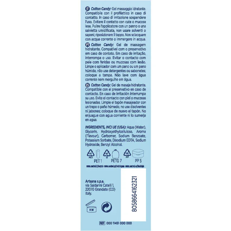 Control – Gel de Massage Barbe Papa 3 en 1 200 ml – Sensations Intenses & Excitation Maximale