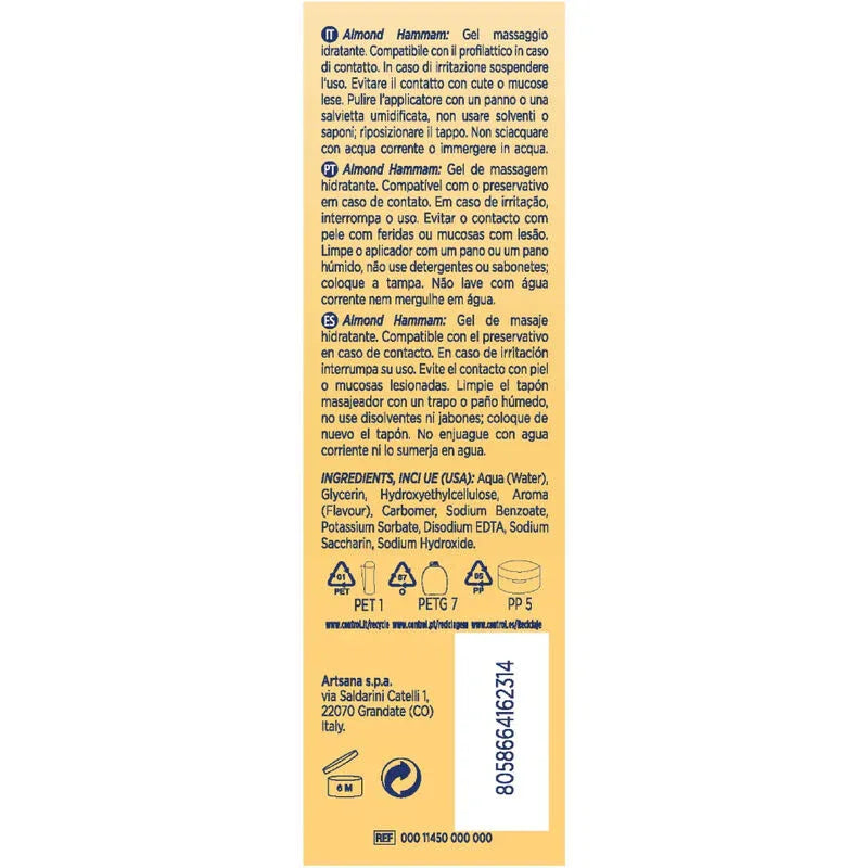 Control – Gel de Massage Hammam aux Amandes 3 en 1 200 ml