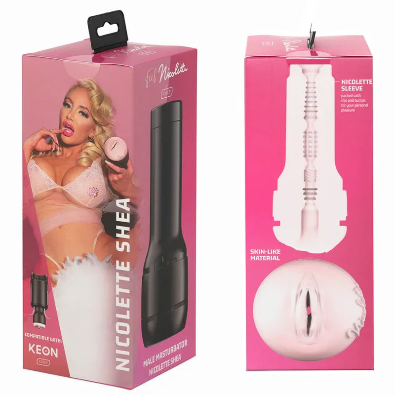 Kiiroo – Keon + Feel Nicolette Shea Stroker + Lubrifiant de Qualité Aqua 50 ml