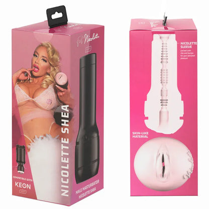 Kiiroo – Keon + Feel Nicolette Shea Stroker + Lubrifiant de Qualité Aqua 50 ml