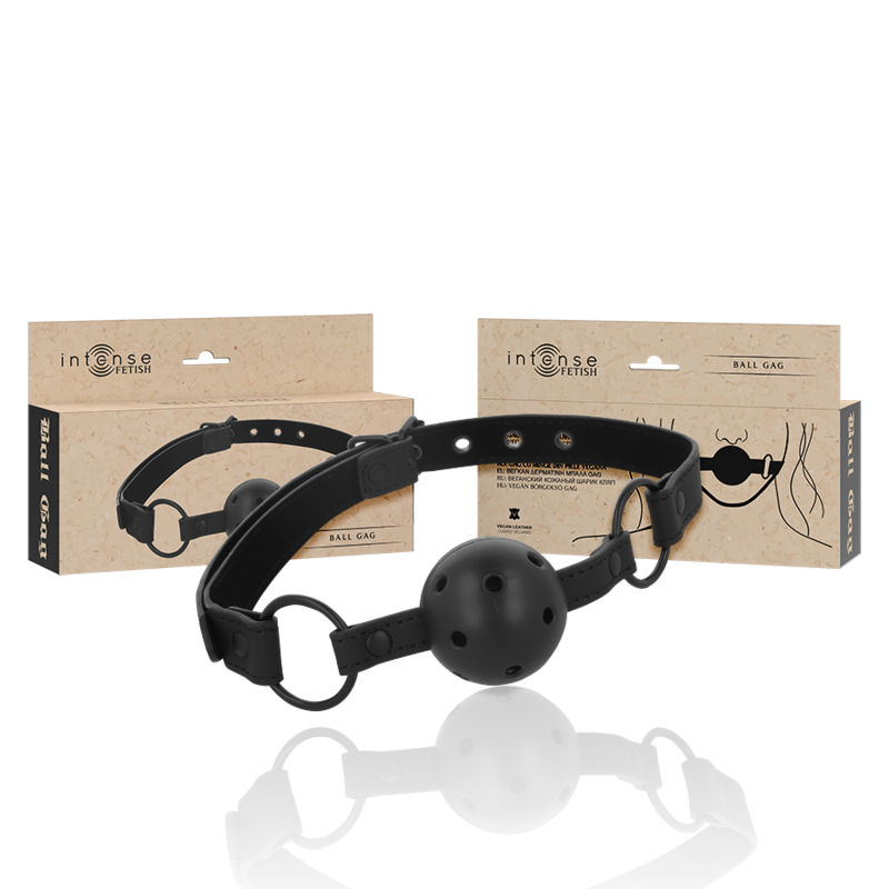INTENSE - PELOTA FETICHE DE CUERO VEGANO