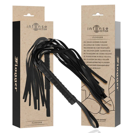 Intense – Fetish Flogger en Cuir Végétalien