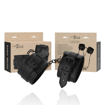 INTENSE - TOBILLERAS DE CUERO VEGANO FETISH