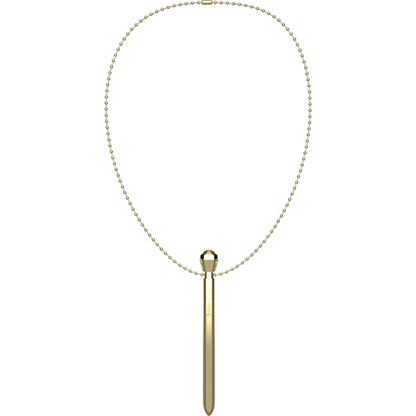 Stimulateur de poche clito collier chargeur USB 12 modes de vibration doré 12,2 x 1,5 – Ibiza