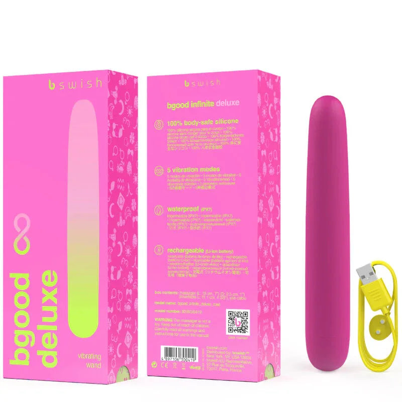 B Swish – Vibrateur Rechargeable B Swish – Bgood Infinite Deluxe Silicone Rose