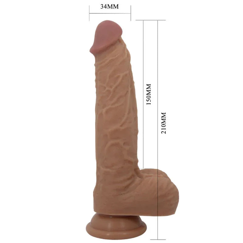 Pretty Love Gode en Silicone Jonathan 3 Vibrations + 3 Mesures Dinsertion Télécommande 21 cm
