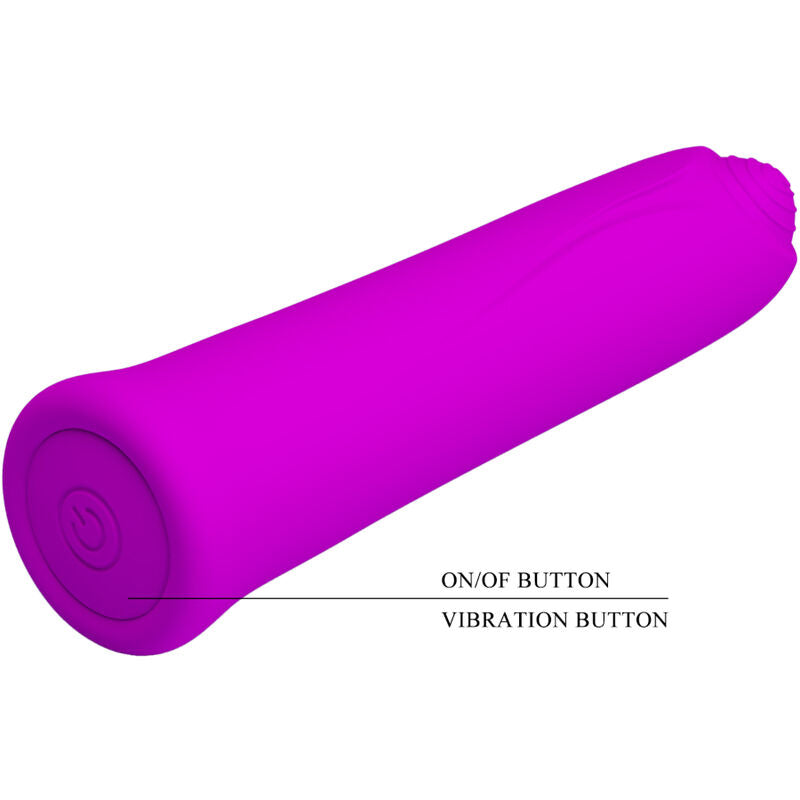 PRETTY LOVE - CURTIS MINI SUPER POWER VIBRATOR 12 VIBRATIONS VIOLET SILICONE