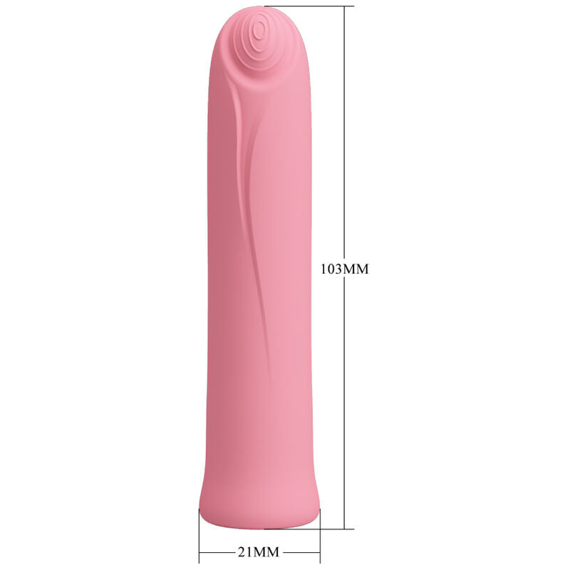PRETTY LOVE - CURTIS MINI SUPER POWER VIBRATOR 12 VIBRATIONS PINK SILICONE