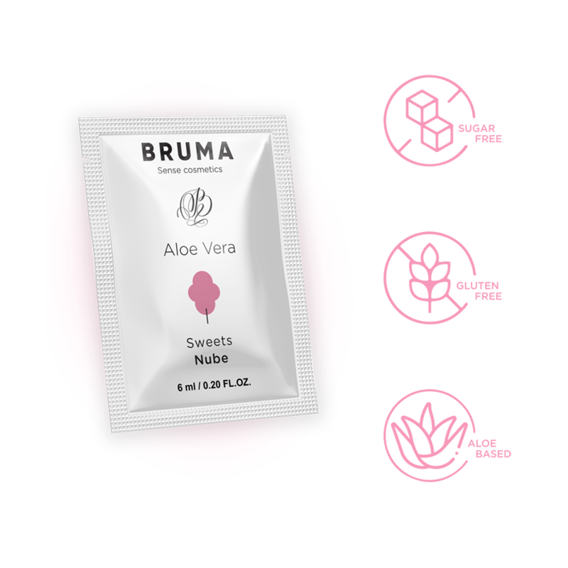Gel glissant à l''aloe vera saveur bonbons 6 ml – Bruma