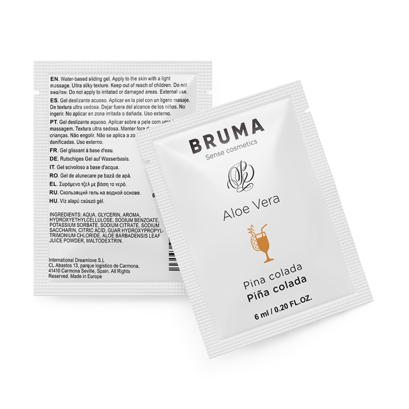 Gel glissant à l''aloe vera saveur pina colada 6 ml – Bruma