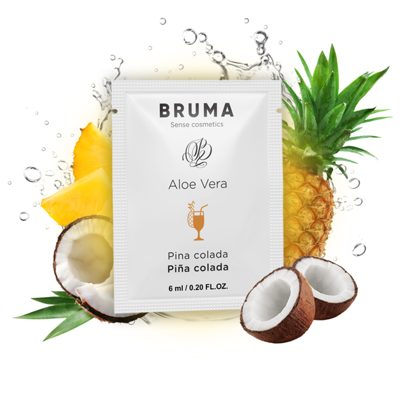 Gel glissant à l''aloe vera saveur pina colada 6 ml – Bruma