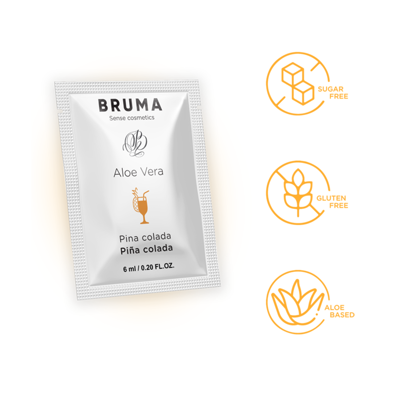 Gel glissant à l''aloe vera saveur pina colada 6 ml – Bruma