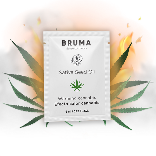 Huile de graines de sativa gel glissant réchauffant saveur de cannabis 6 ml – Bruma