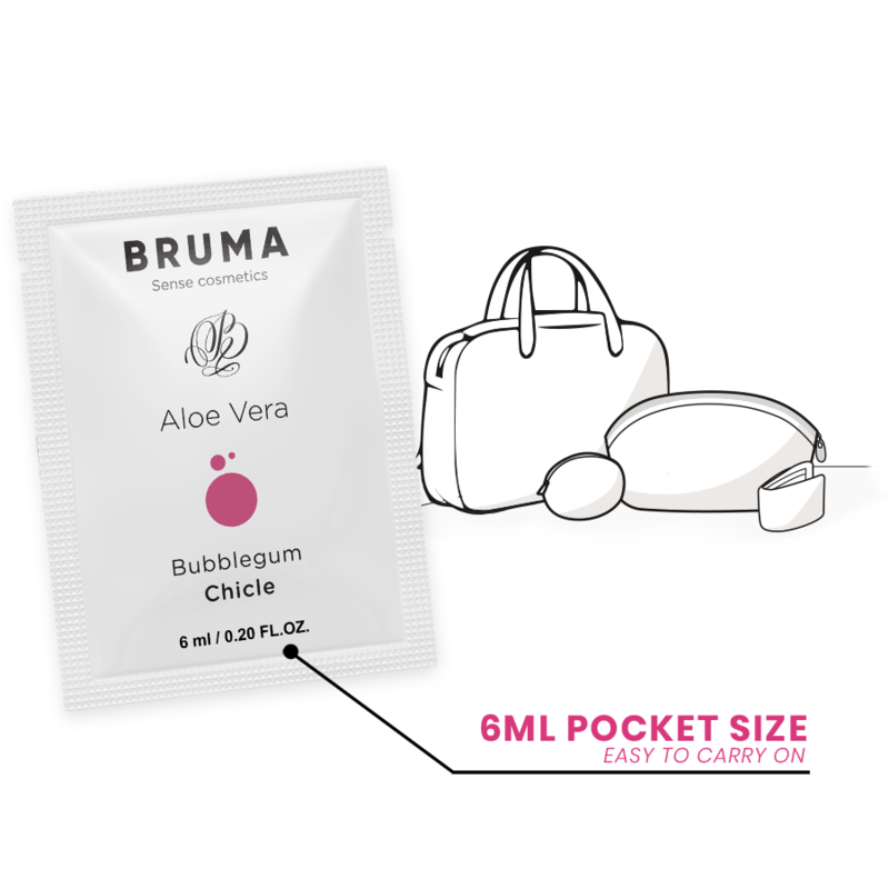 Gel glissant aloe vera saveur bubblegum 6 ml – Bruma
