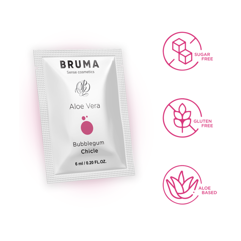Gel glissant aloe vera saveur bubblegum 6 ml – Bruma