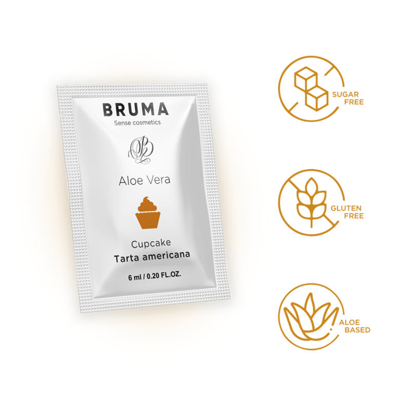 Gel glissant à l''aloe vera saveur cupcake 6 ml – Bruma