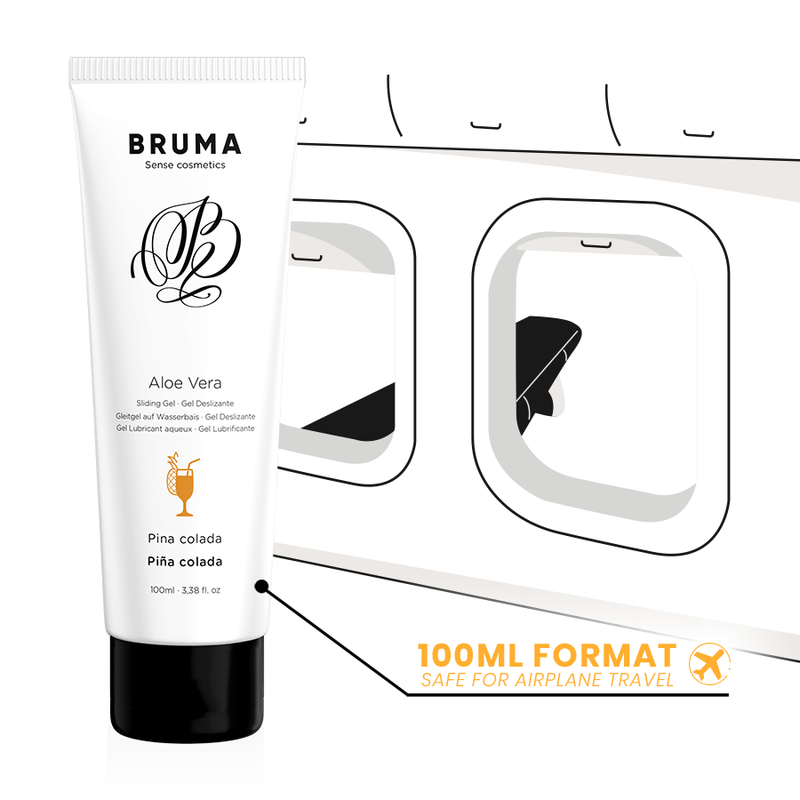 Gel glissant à l''aloe vera saveur pina colada 100 ml – Bruma