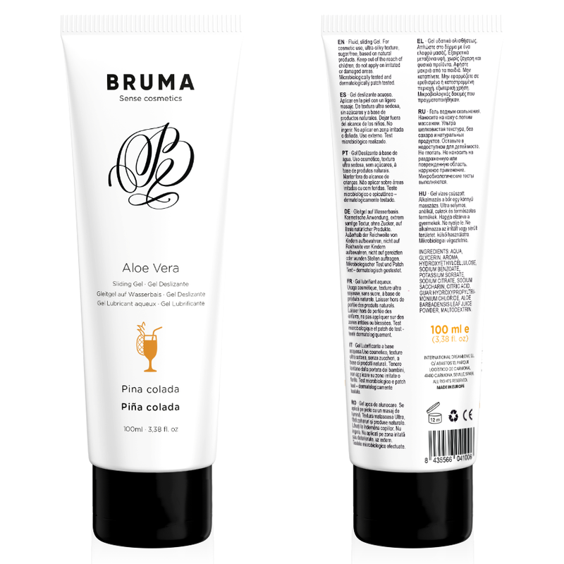 Gel glissant à l''aloe vera saveur pina colada 100 ml – Bruma