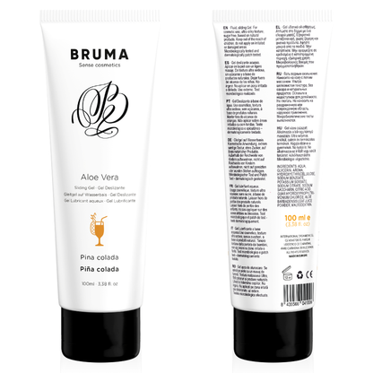 Gel glissant à l''aloe vera saveur pina colada 100 ml – Bruma