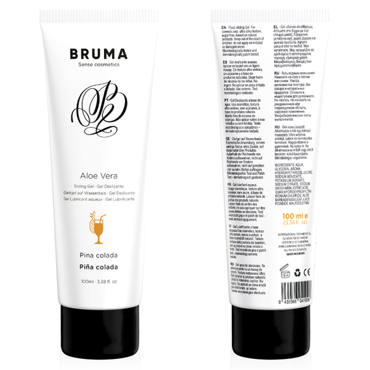 Gel glissant à l''aloe vera saveur pina colada 100 ml – Bruma