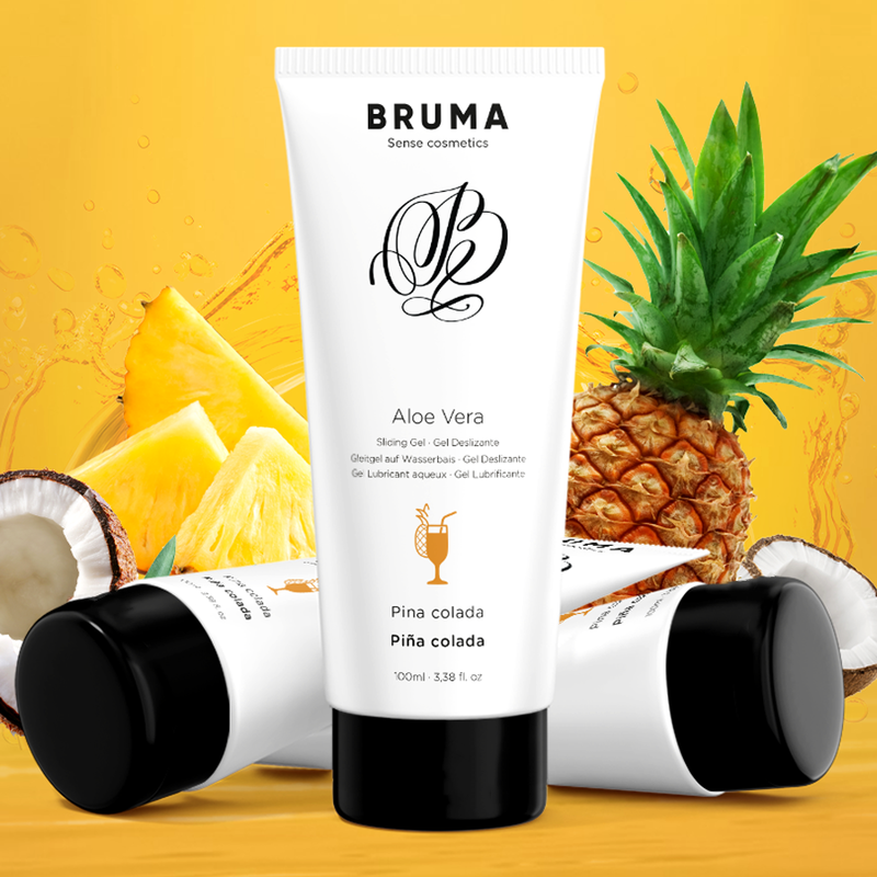 Gel glissant à l''aloe vera saveur pina colada 100 ml – Bruma