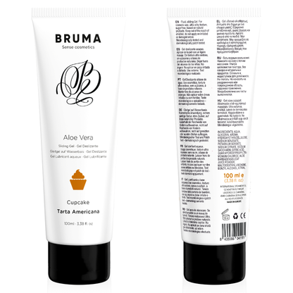 Gel glissant à l''aloe vera saveur cupcake 100 ml – Bruma