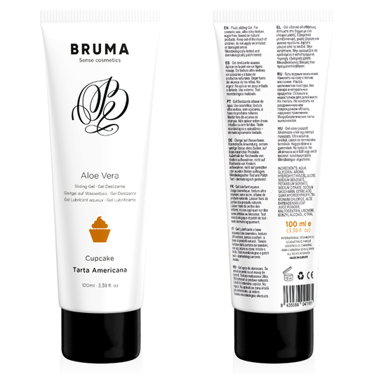 Gel glissant à l''aloe vera saveur cupcake 100 ml – Bruma