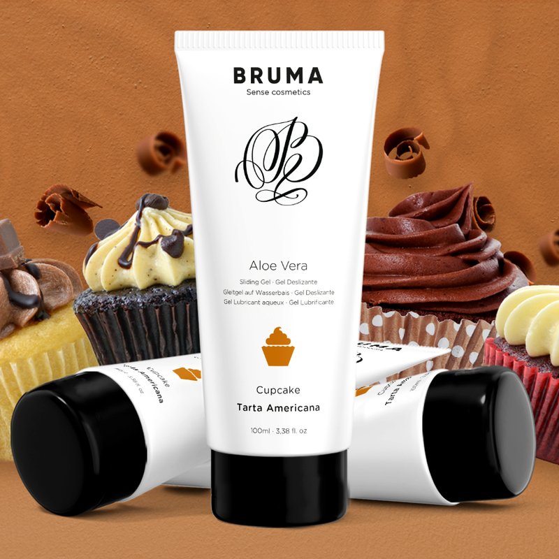 Gel glissant à l''aloe vera saveur cupcake 100 ml – Bruma
