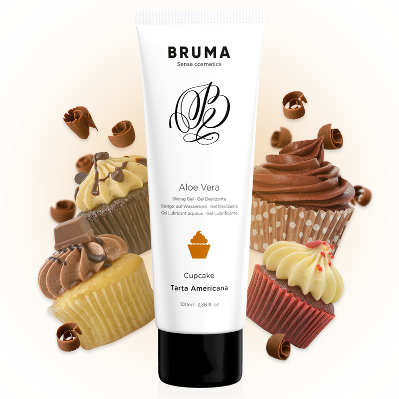 Gel glissant à l''aloe vera saveur cupcake 100 ml – Bruma