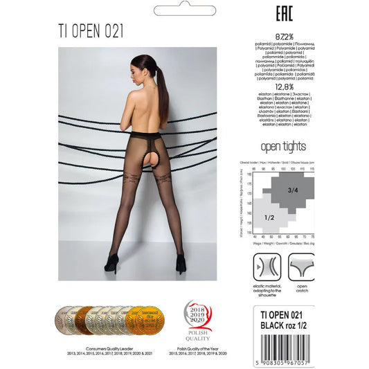 Passion – Tiopen 021 Collant Noir 3 / 4 20 Den