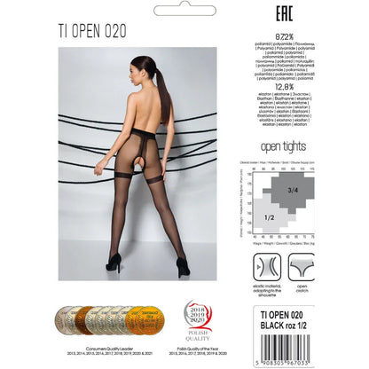 Passion – Tiopen 020 Collant Noir 3 / 4 20 Den