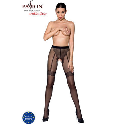 PASIÓN - TIOPEN 016 MALLAS NEGRAS 3/4 20 DEN