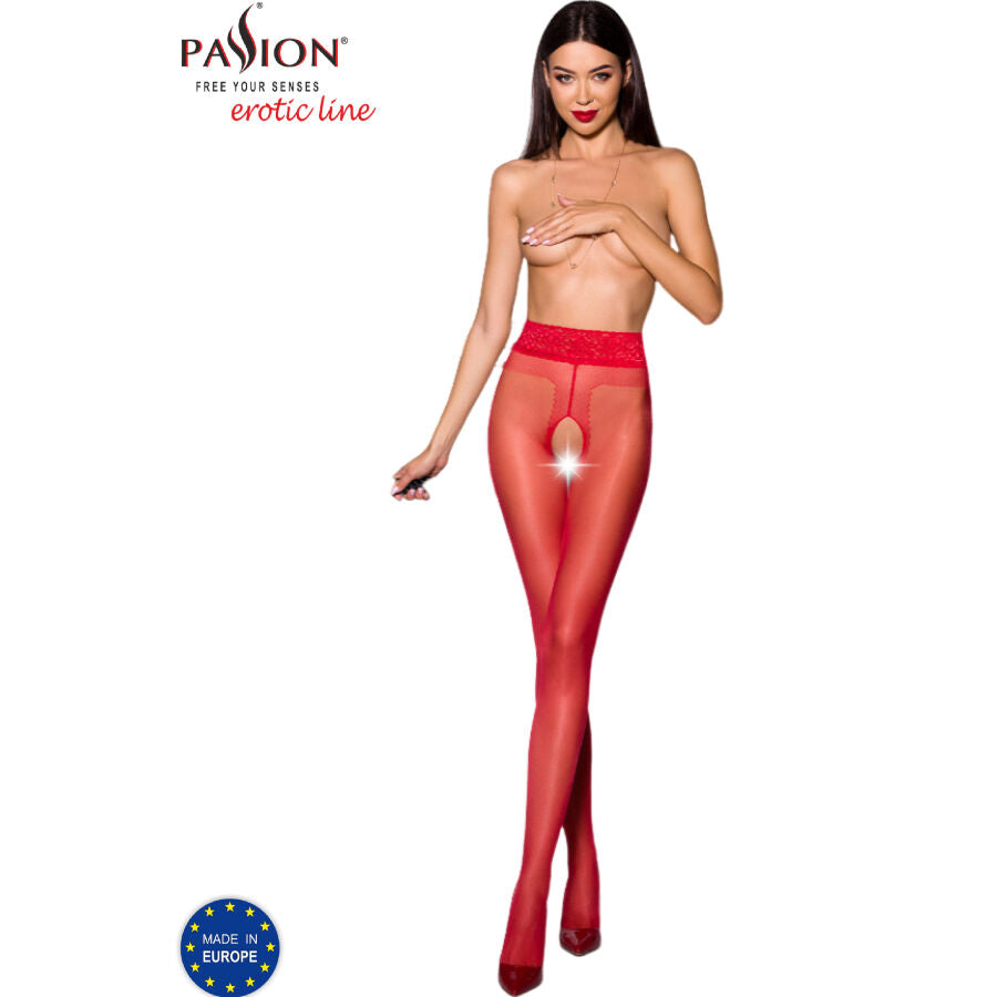 PASIÓN - TIOPEN 001 MALLAS ROJAS 3/4 20 DEN