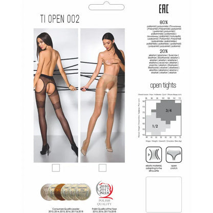 Passion Tiopen 002 Collant Noir 3/4 20 Den