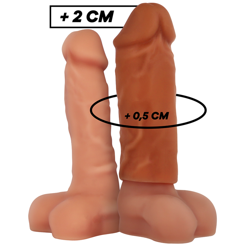 VIRILXL - EXTENSIÓN DE PENE DE SILICONA LÍQUIDA MARRÓN V3