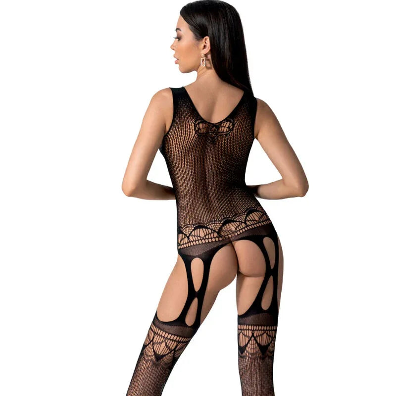 Passion – Bs099 Bodystocking Blanc taille Unique
