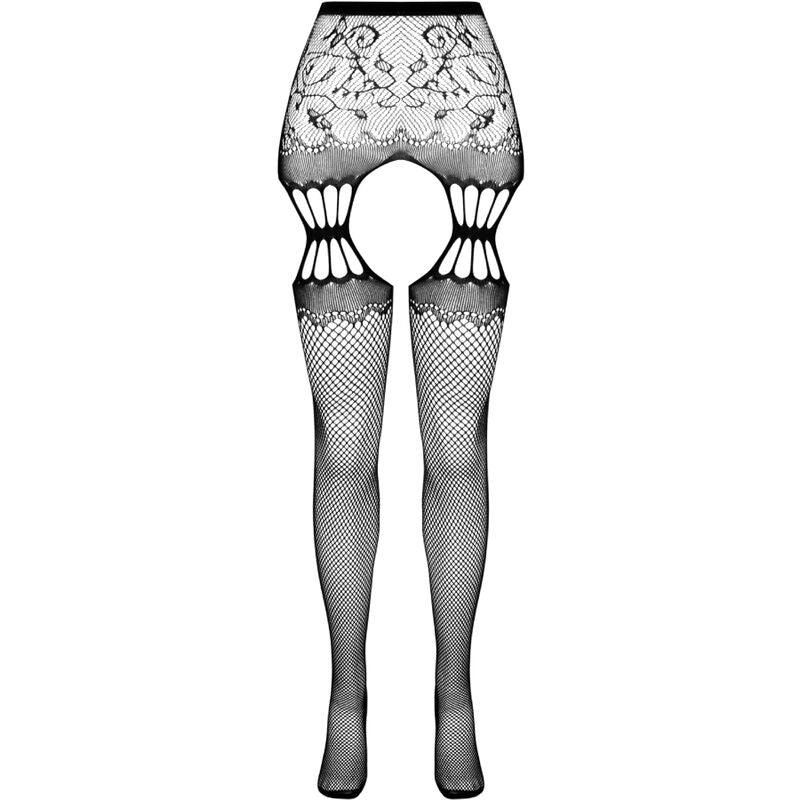 Passion – S027 Bas Blancs avec Jarretière taille Unique