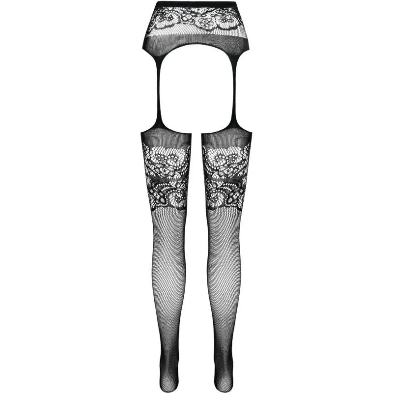 Passion – S029 Bas Blancs avec Jarretière taille Unique