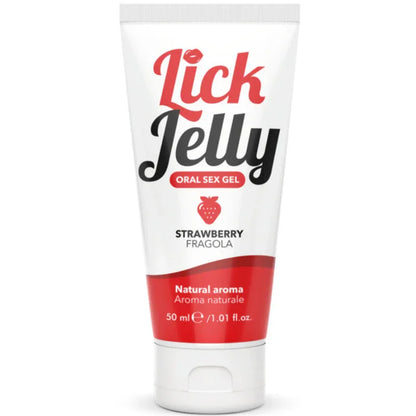 Intimateline – Lubrifiant Lick Jelly Fraise 50 ml – Sensations Intenses & Excitation Maximale