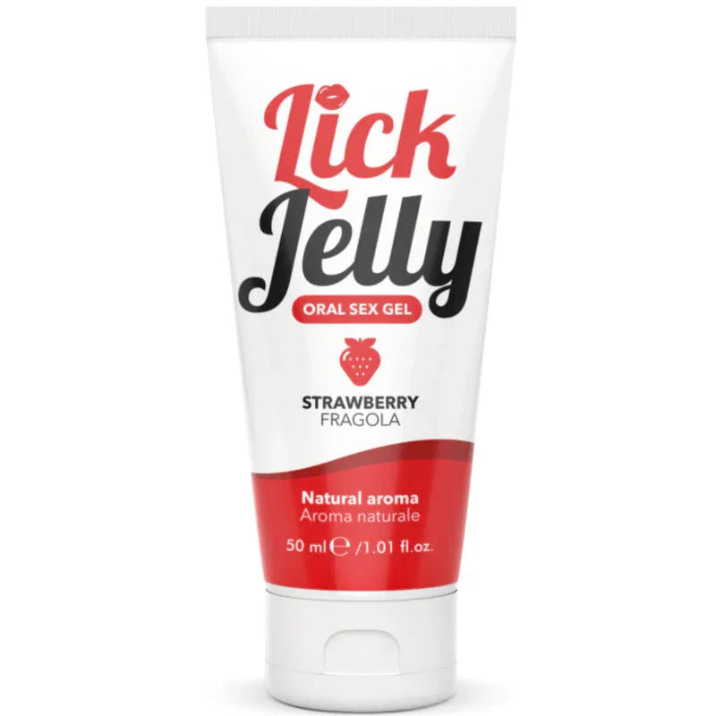 Intimateline – Lubrifiant Lick Jelly Fraise 50 ml – Sensations Intenses & Excitation Maximale