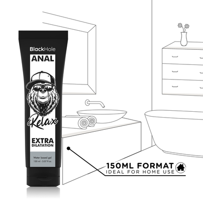 AGUJERO NEGRO - GEL DILATADOR ANAL A BASE DE AGUA 150 ML