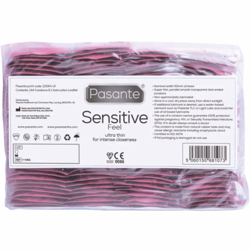 Pasante – Préservatifs Sensibles Sac 144 Unités